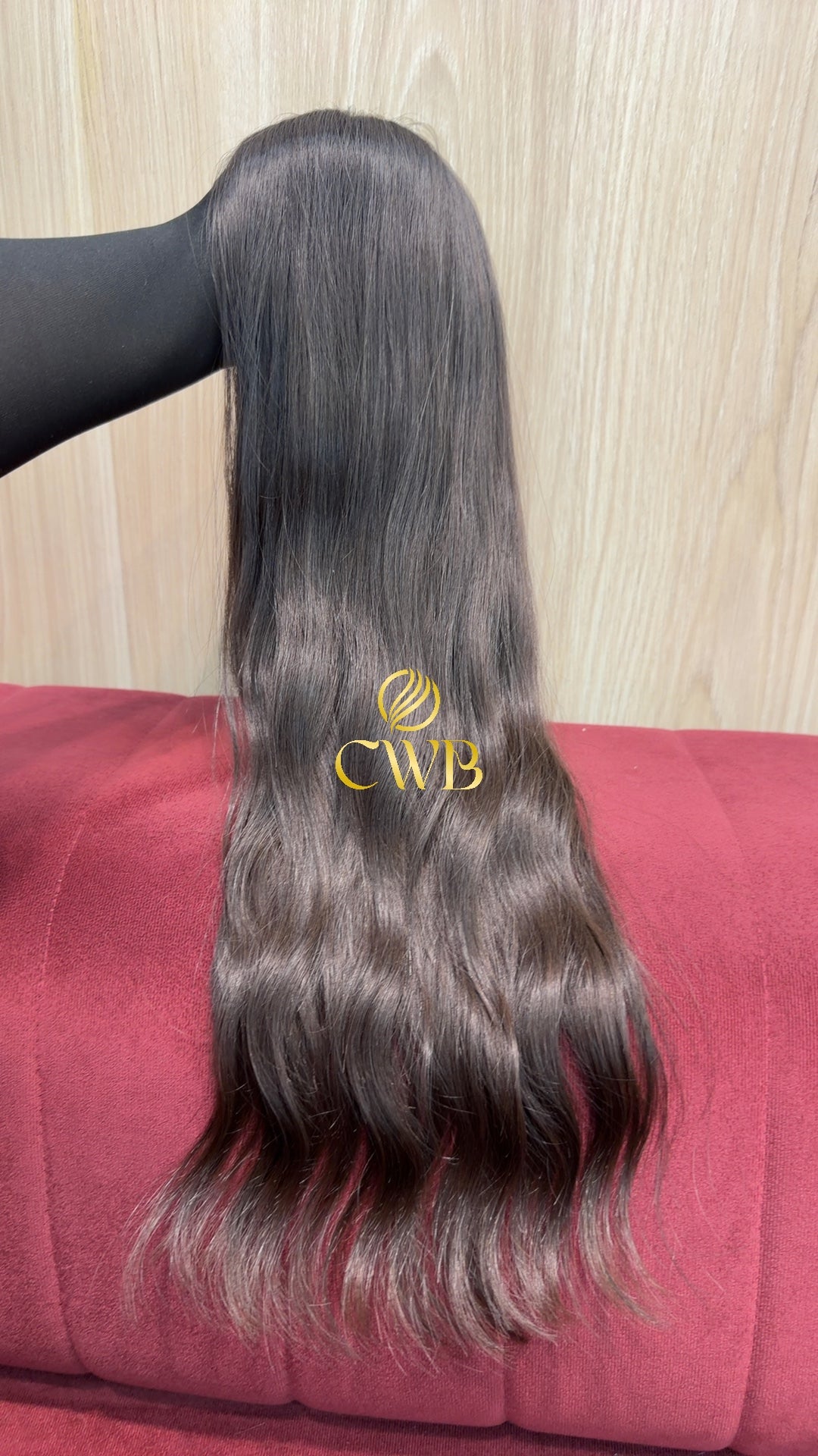 Cabelo Castanho Natural Escuro 62cm 111g Brasileiro do Sul