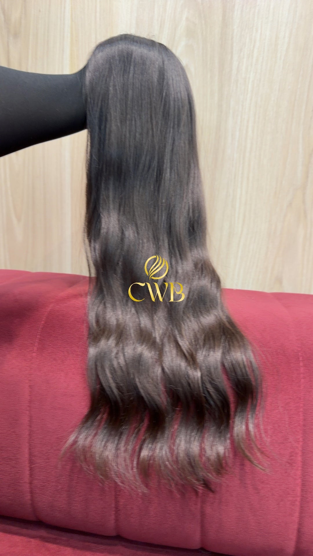 Cabelo Castanho Natural Escuro 62cm 111g Brasileiro do Sul