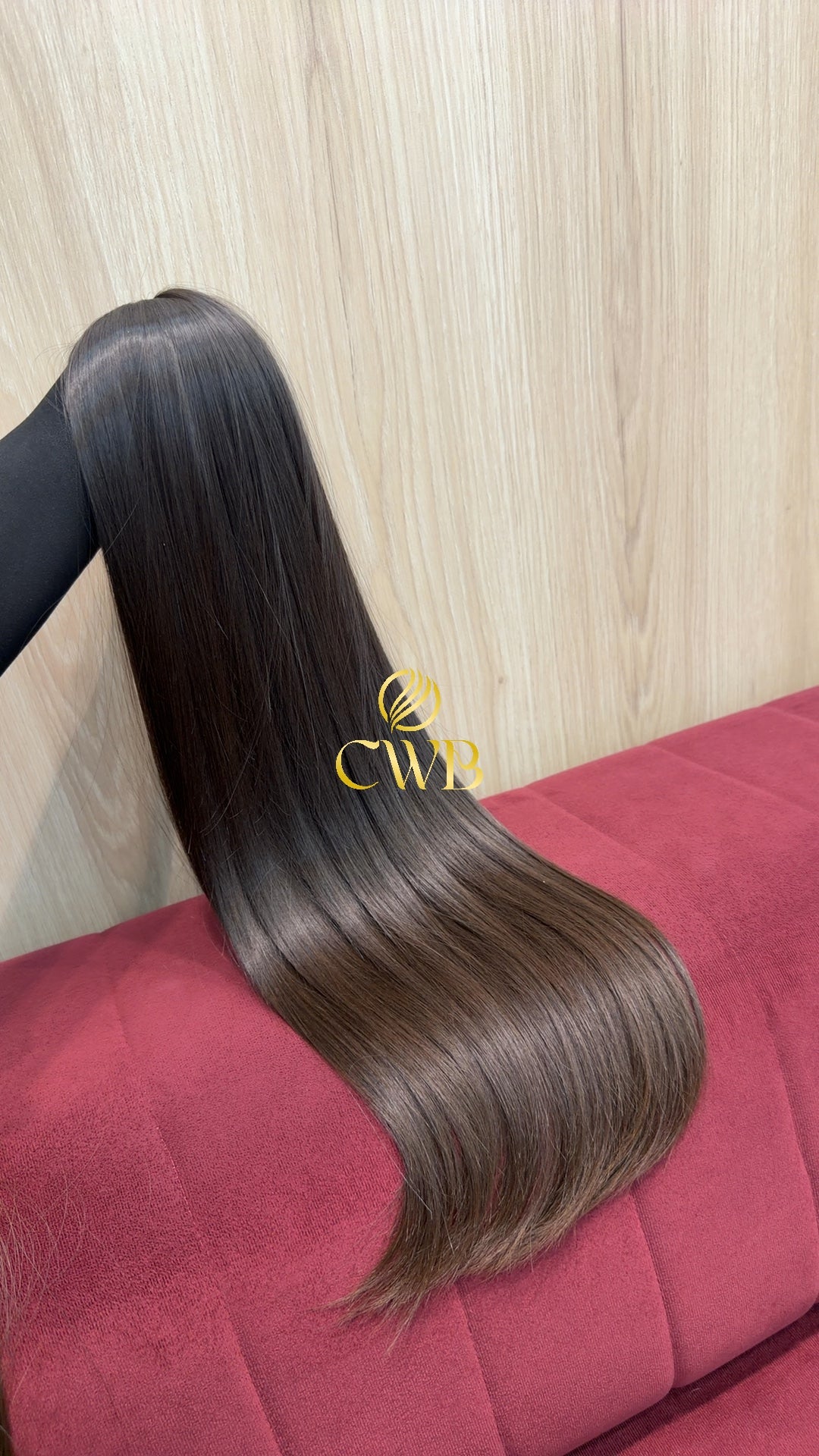 Cabelo Castanho Natural Médio 64cm 188g Brasileiro do Sul