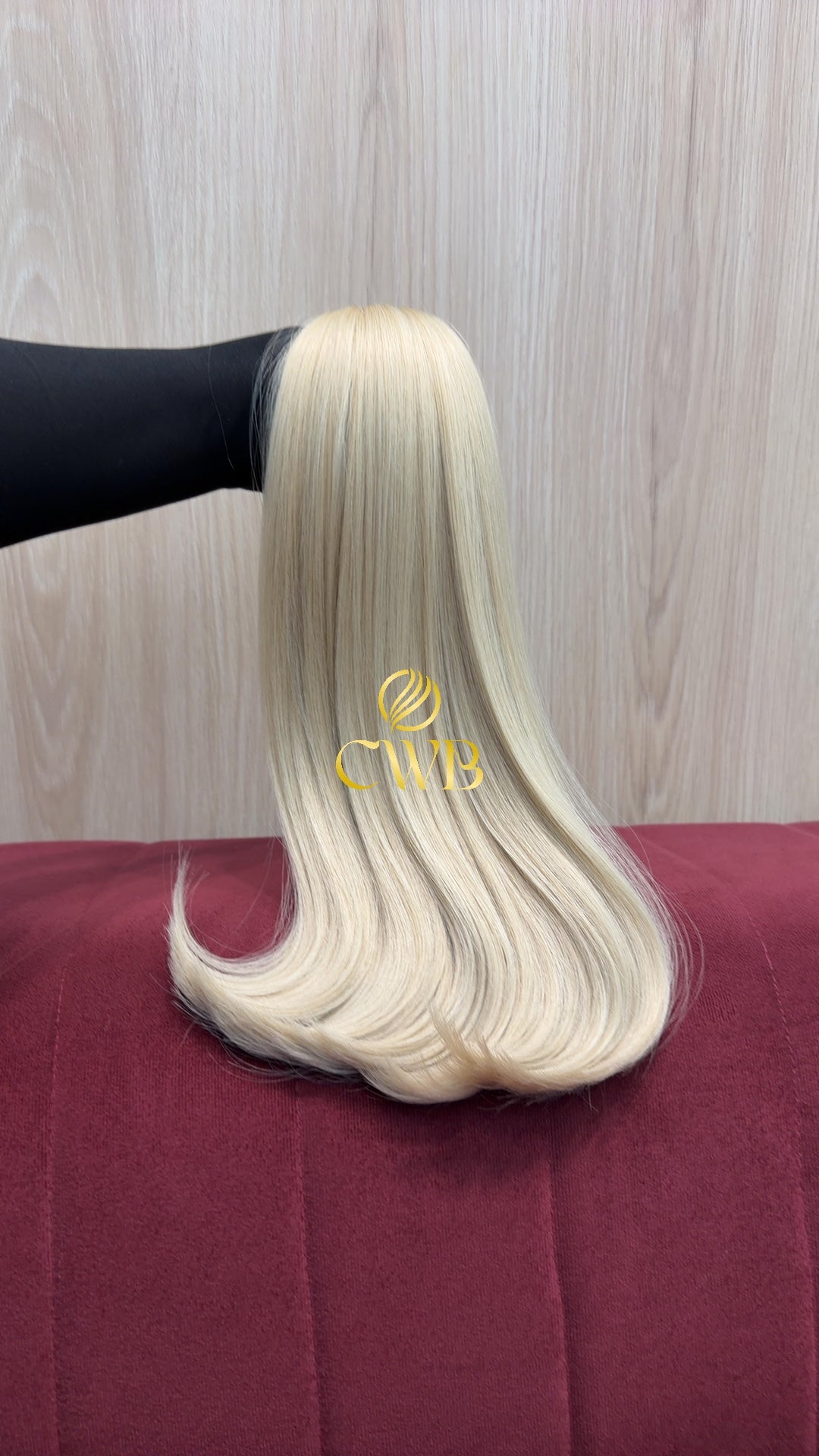 Cabelo Loiro Descolorido Raiz Esfumada 48cm 143g Brasileiro do Sul