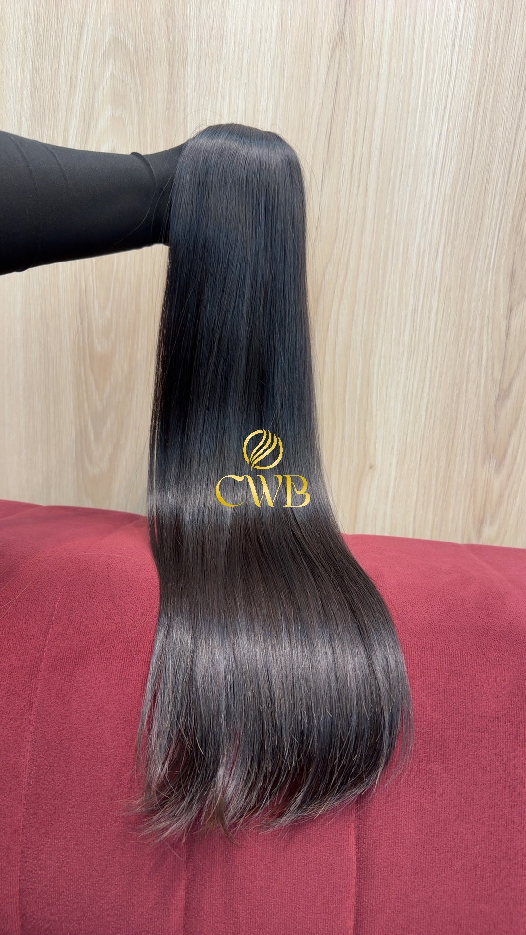 Cabelo Castanho Natural Escuro 61cm 123g Brasileiro do Sul