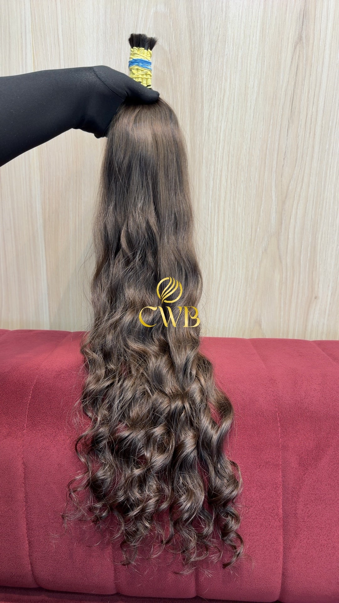 Cabelo Castanho Claro 67cm 156g Brasileiro do Sul