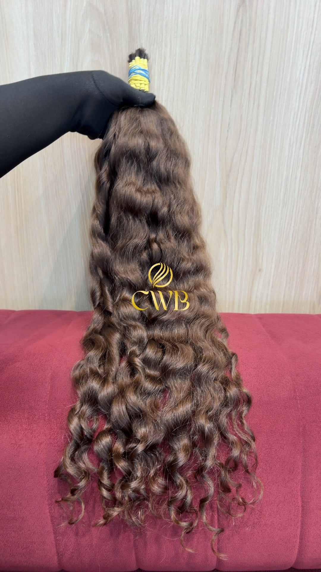 Cabelo Loiro Natural Escuro 62cm 123g Brasileiro do Sul