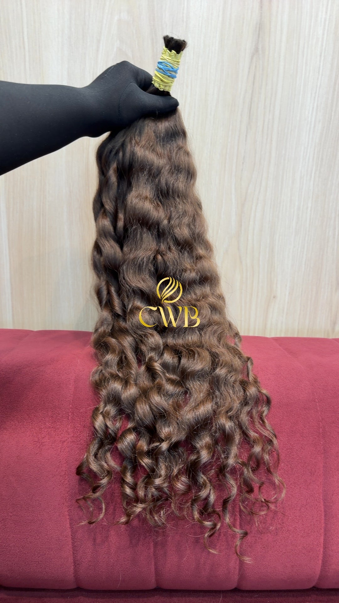 Cabelo Loiro Natural Escuro 62cm 123g Brasileiro do Sul