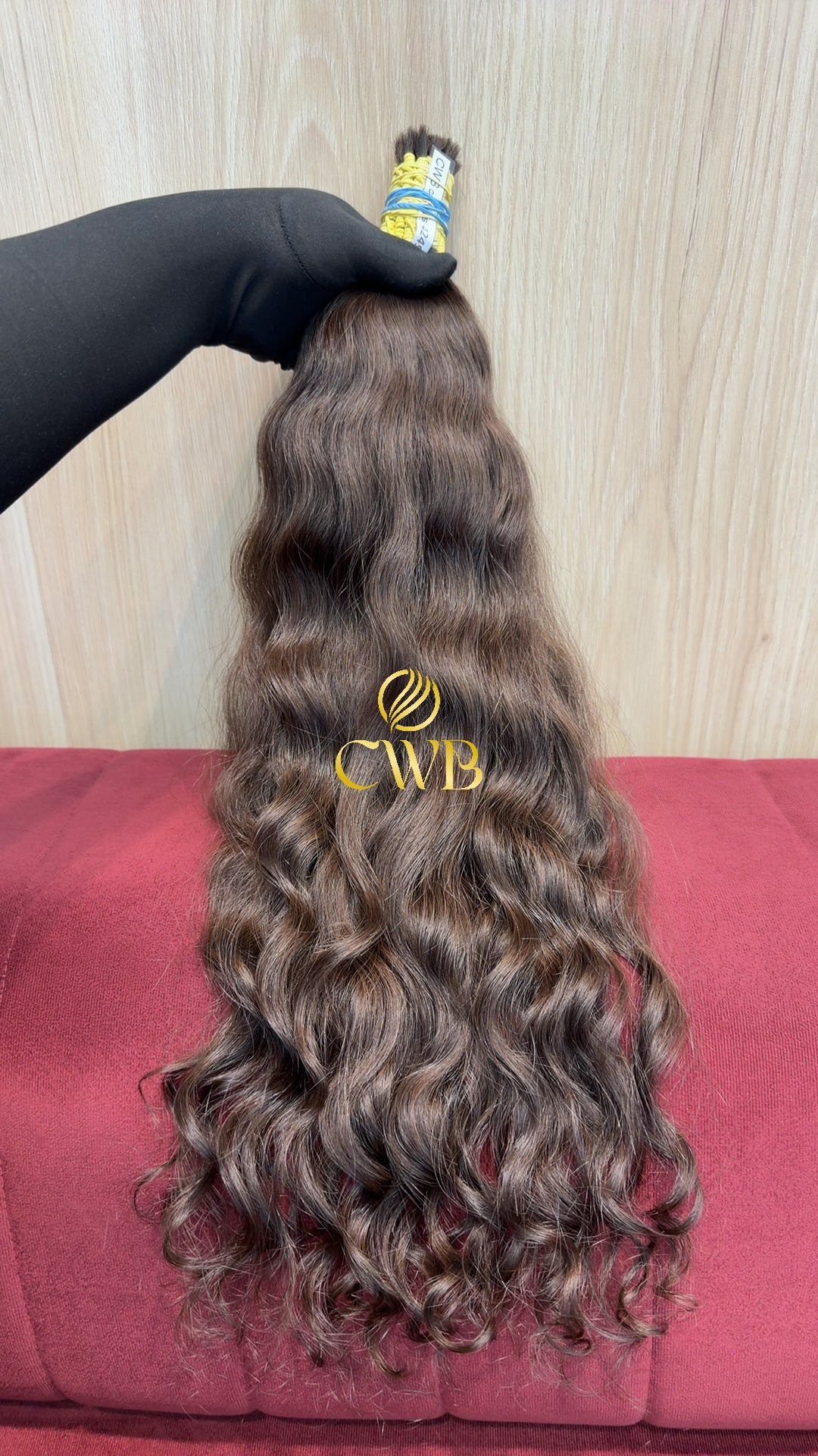 Cabelo Castanho Claro 60cm 169g Brasileiro do Sul