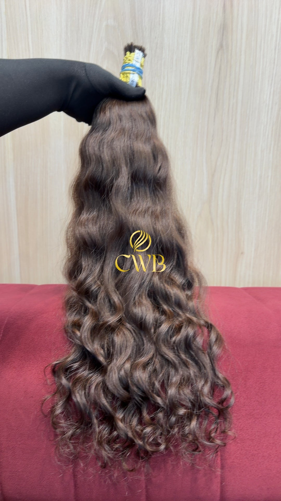 Cabelo Castanho Claro 60cm 169g Brasileiro do Sul