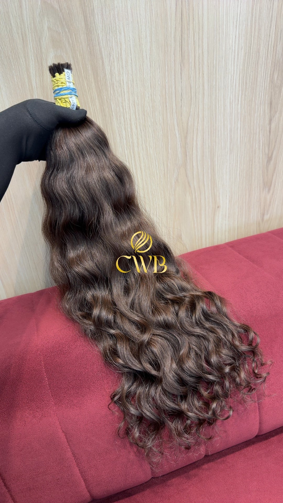 Cabelo Castanho Claro 60cm 169g Brasileiro do Sul