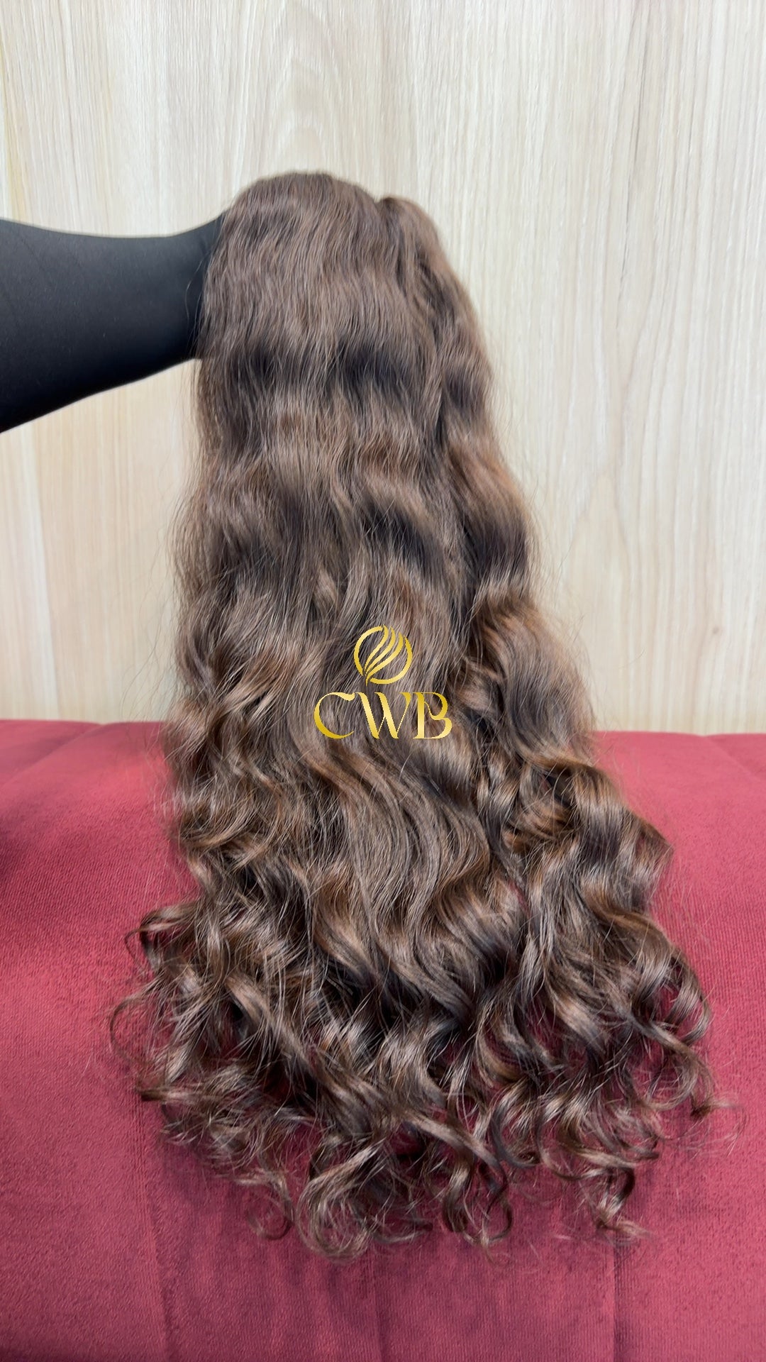 Cabelo Castanho Claro 60cm 169g Brasileiro do Sul