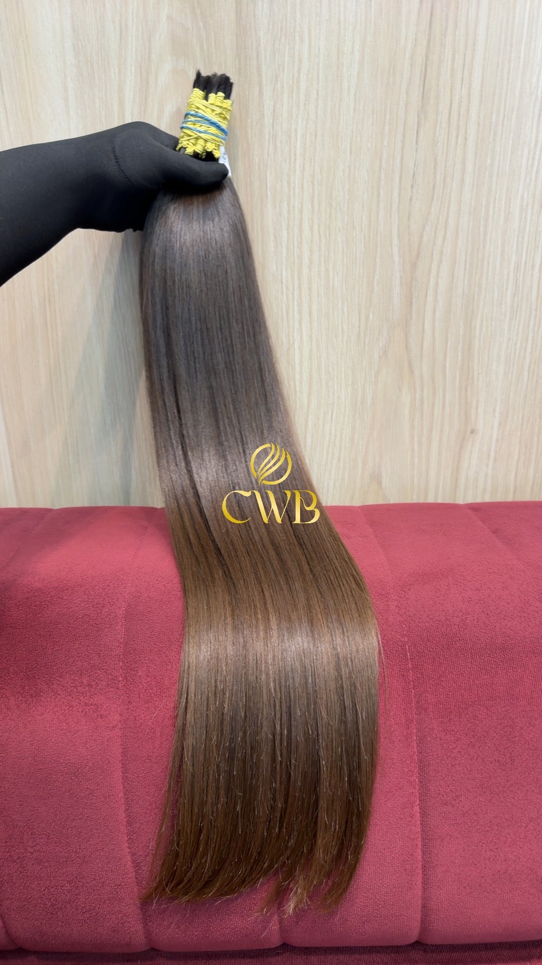 Cabelo Castanho Claro 63cm 178g Brasileiro do Sul