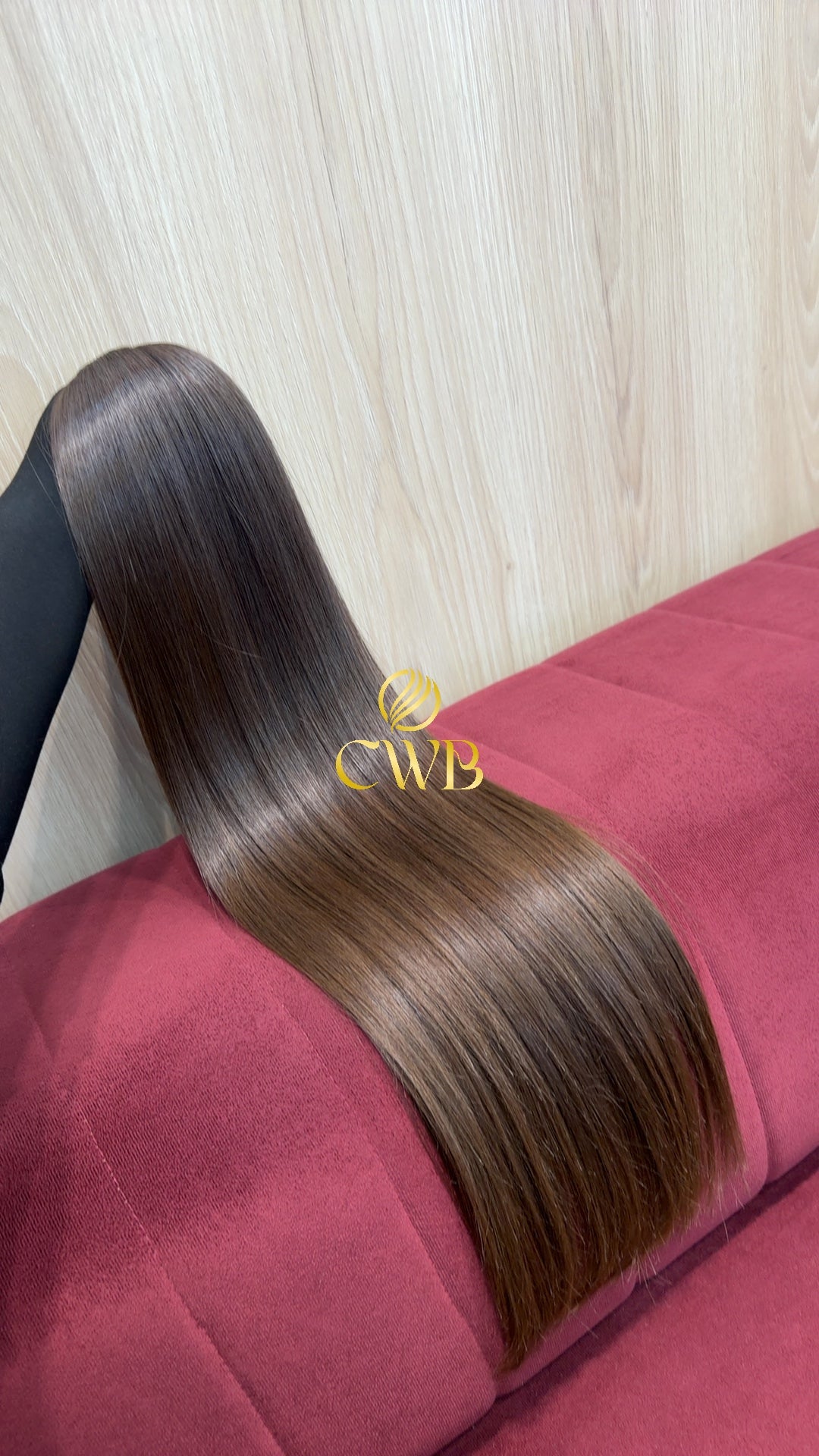 Cabelo Castanho Claro 63cm 178g Brasileiro do Sul