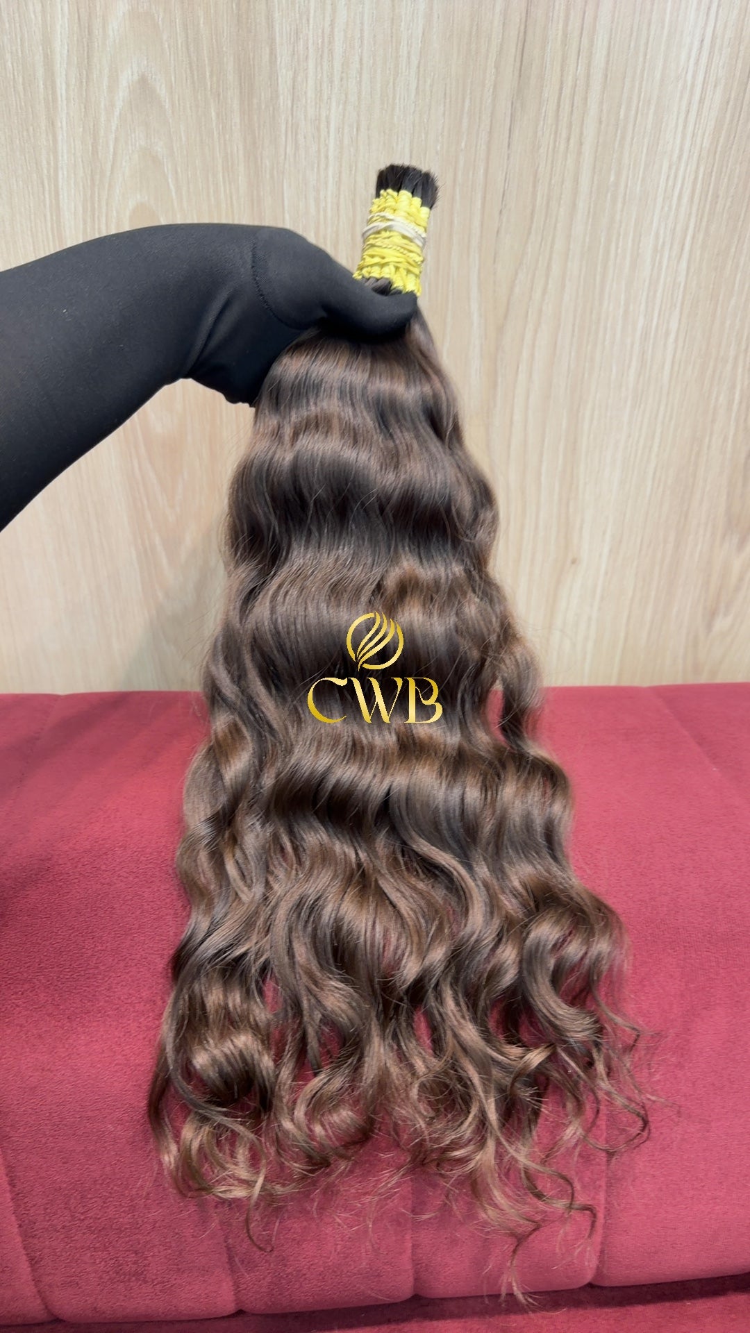 Cabelo Castanho Natural Claro 52cm 137g Brasileiro do Sul