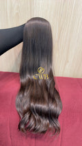 Cabelo Castanho Natural Médio 56cm 110g Brasileiro do Sul