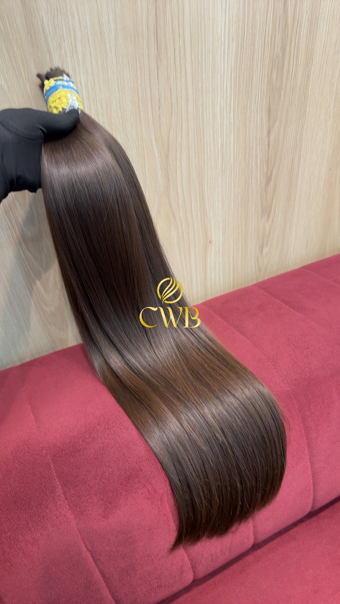 Cabelo Castanho Natural Claro 64cm 209g Brasileiro do Sul