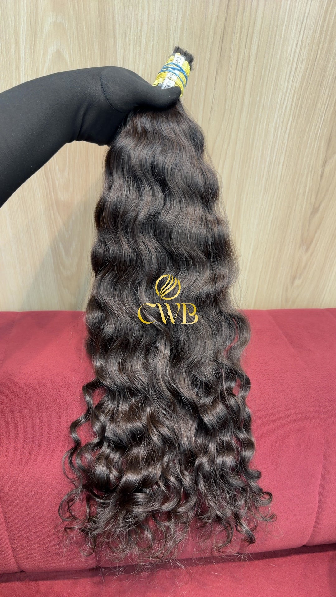 Cabelo Castanho Natural Escuro 62cm 203g Brasileiro do Sul