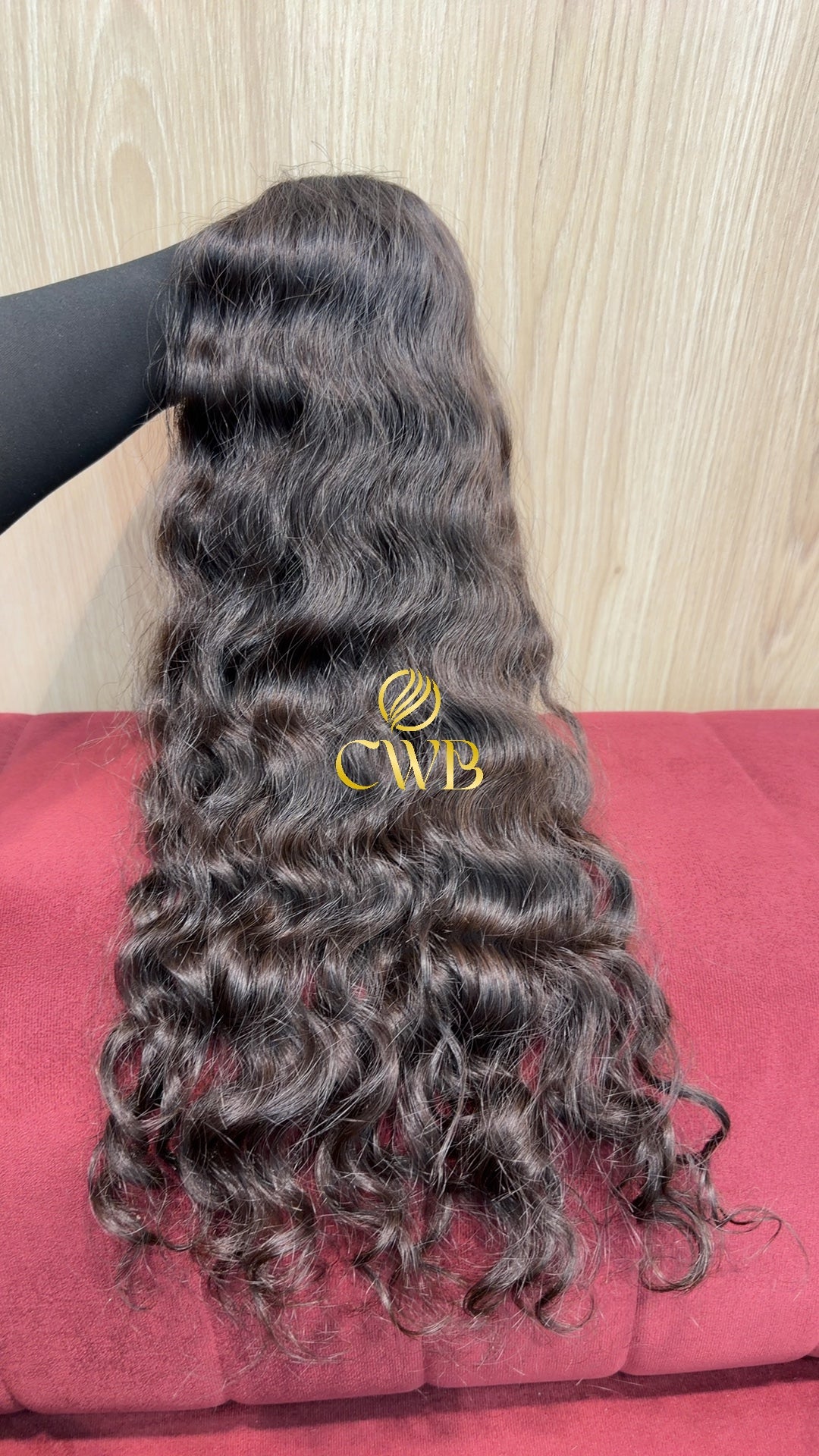 Cabelo Castanho Natural Escuro 62cm 203g Brasileiro do Sul
