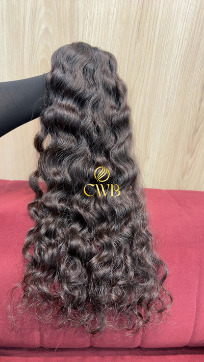 Cabelo Castanho Natural Escuro 62cm 203g Brasileiro do Sul