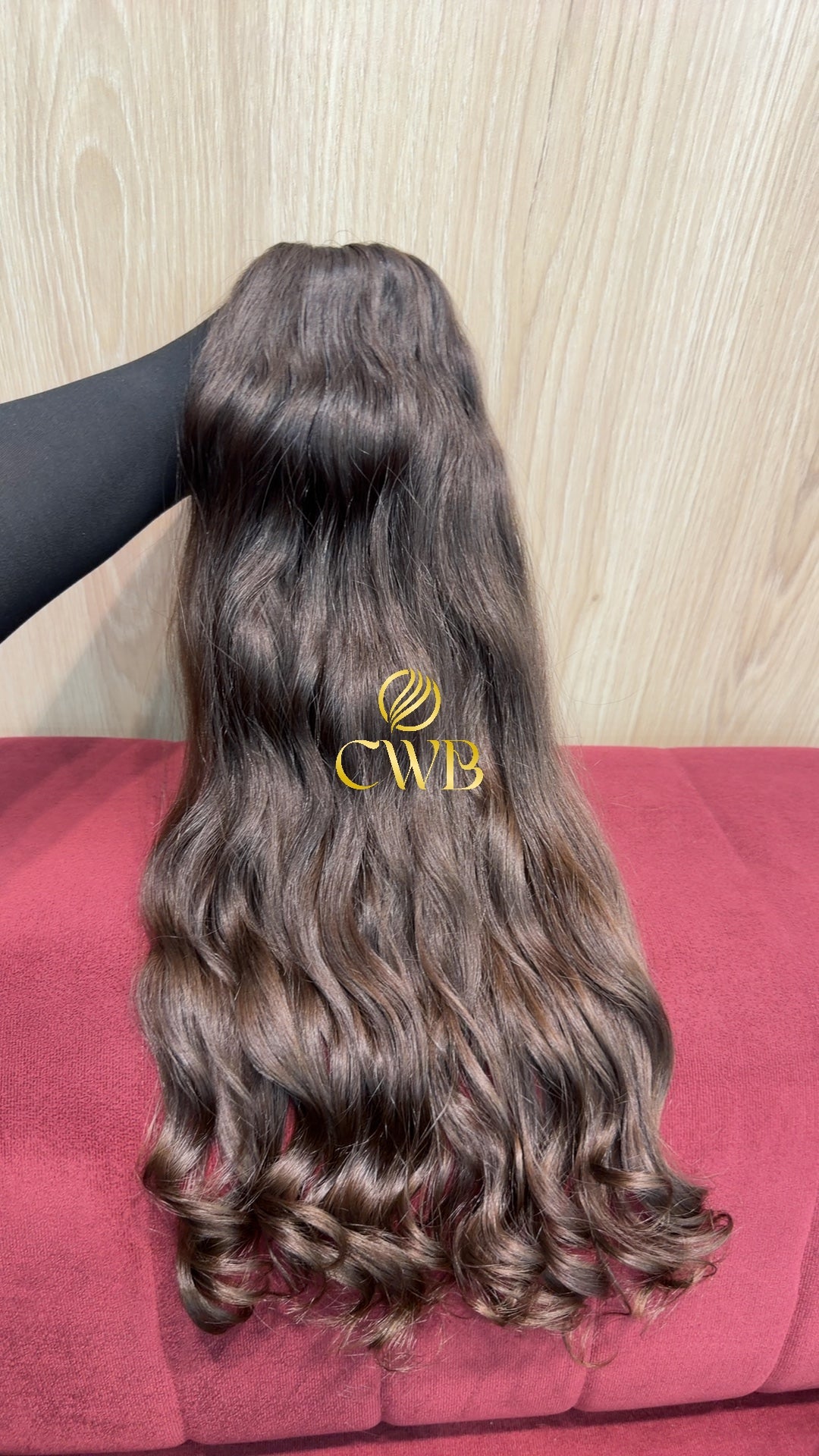 Cabelo Castanho Natural Claro 55cm 126g Brasileiro do Sul