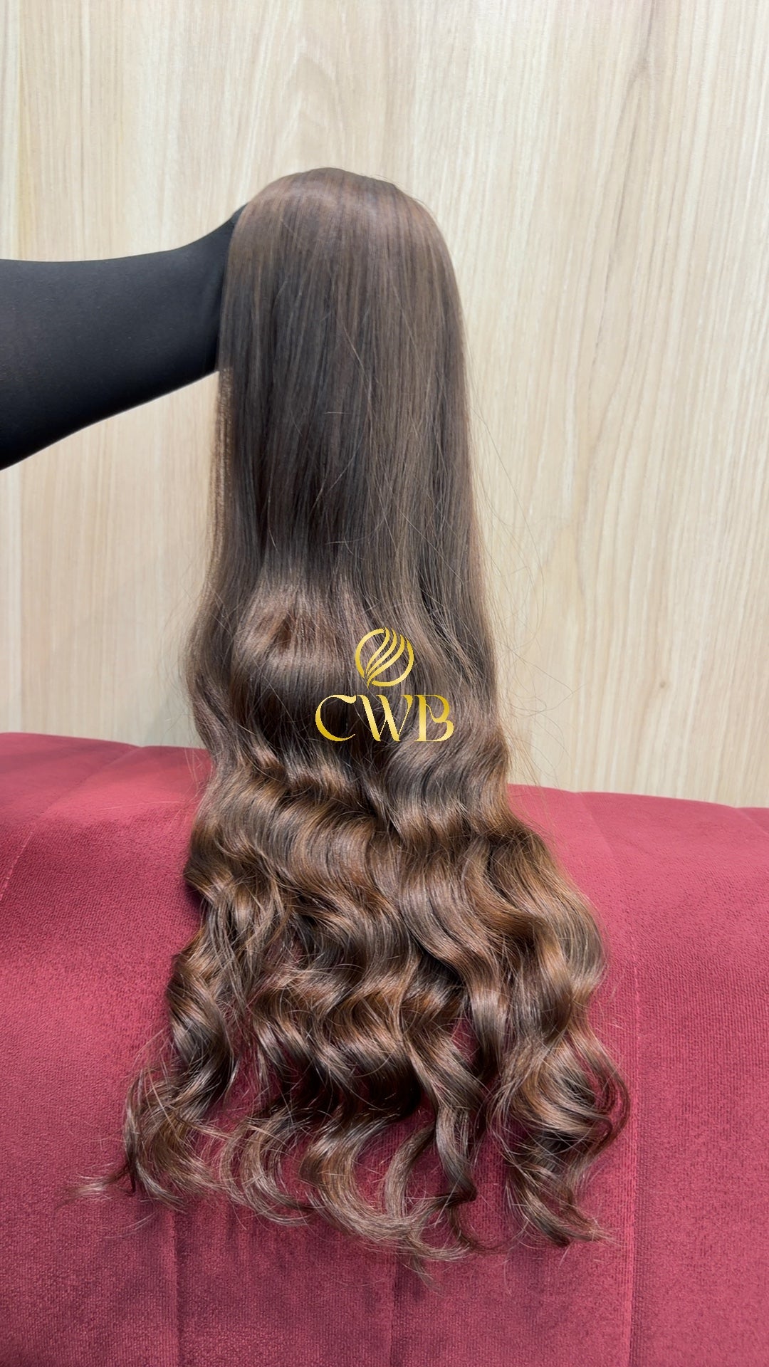 Cabelo Castanho Natural Claro 63cm 118g Brasileiro do Sul
