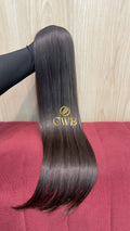 Cabelo Castanho Natural Médio 60cm 84g Brasileiro do Sul