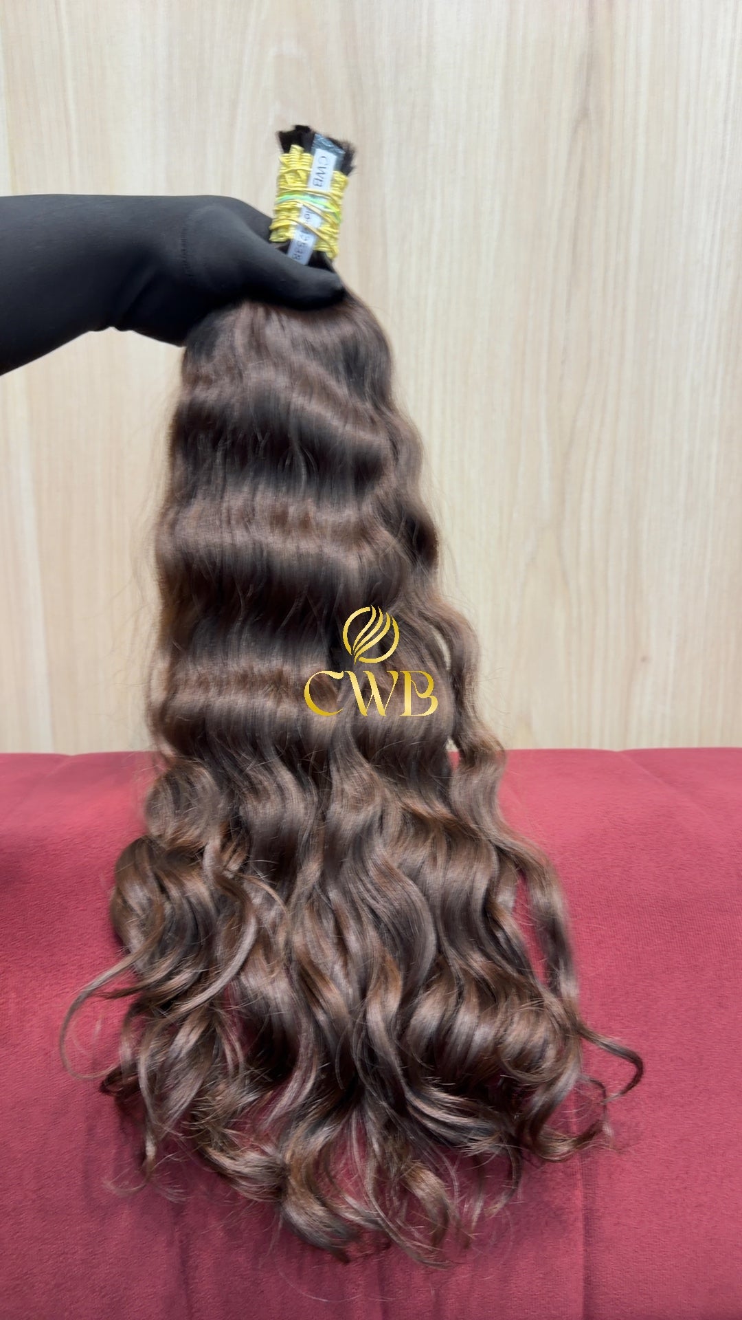 Cabelo Castanho Natural Claro 58cm 232g Brasileiro do Sul