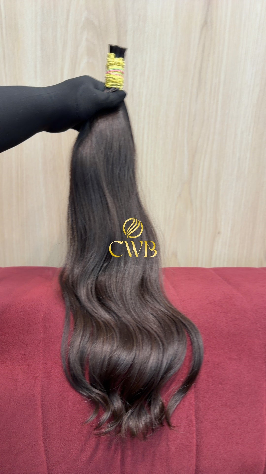 Cabelo Castanho Natural Médio 57cm 99g Brasileiro do Sul