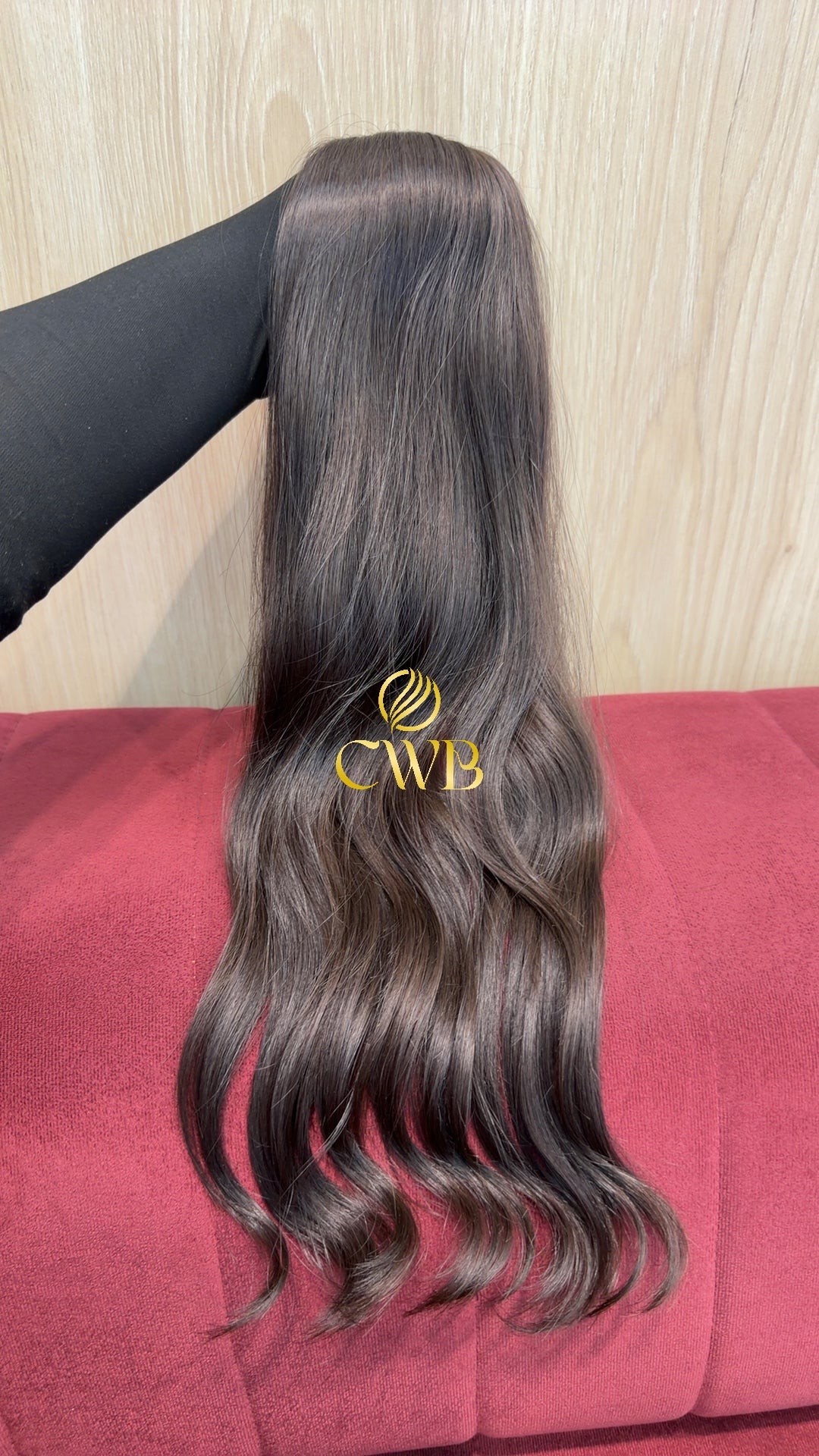 Cabelo Castanho Natural Médio 57cm 99g Brasileiro do Sul