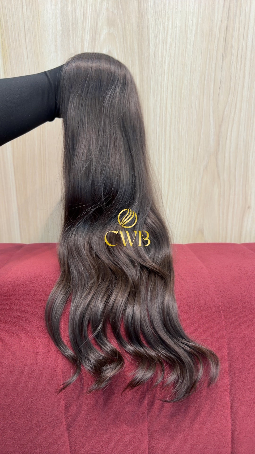 Cabelo Castanho Natural Médio 57cm 99g Brasileiro do Sul