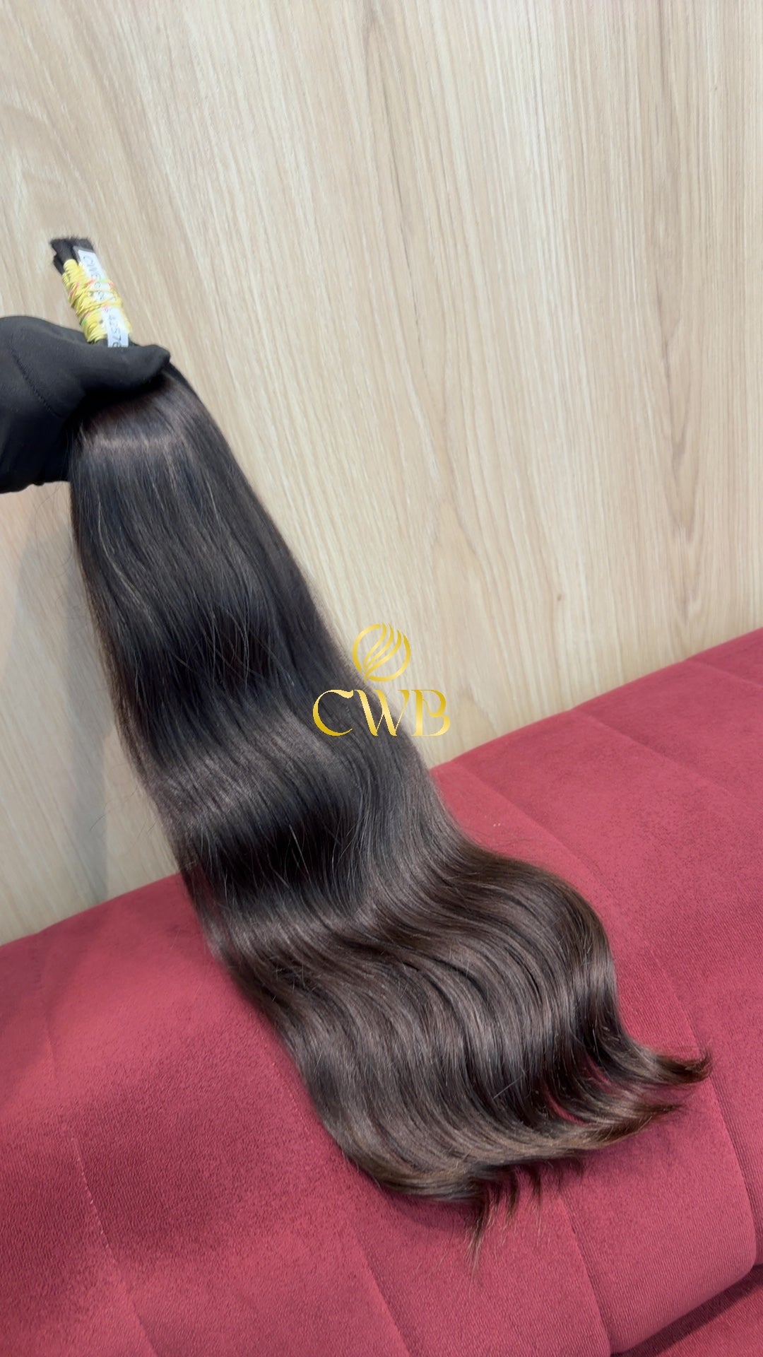 Cabelo Castanho Médio 57cm 102g Brasileiro do Sul