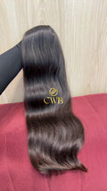 Cabelo Castanho Médio 57cm 102g Brasileiro do Sul
