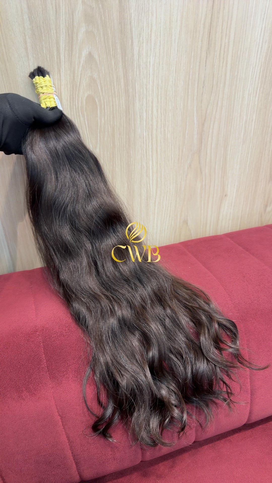 Cabelo Castanho Natural Médio 60cm 168g Brasileiro do Sul