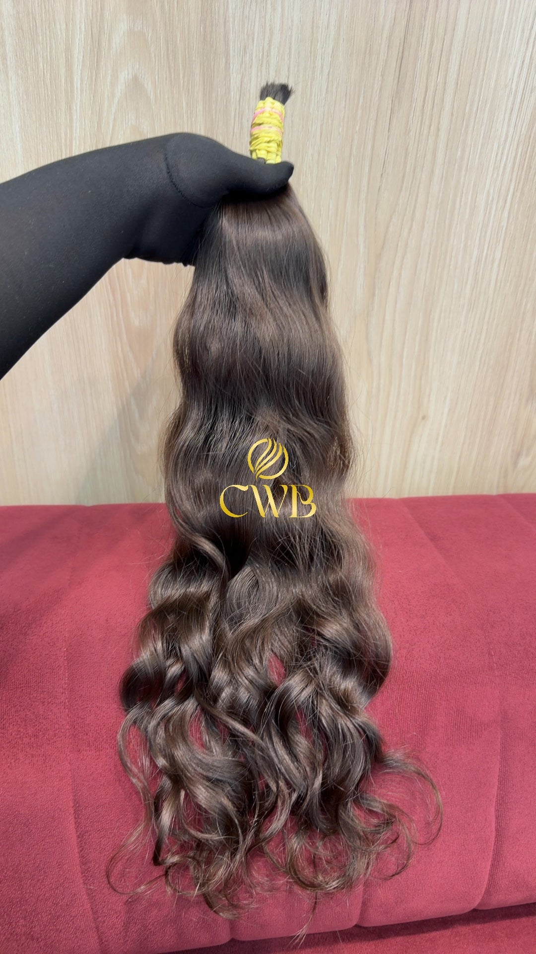 Cabelo Castanho Natural Claro 58cm 90g Brasileiro do Sul