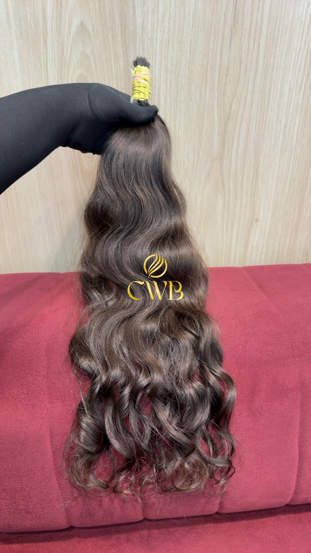 Cabelo Castanho Natural Claro 58cm 90g Brasileiro do Sul