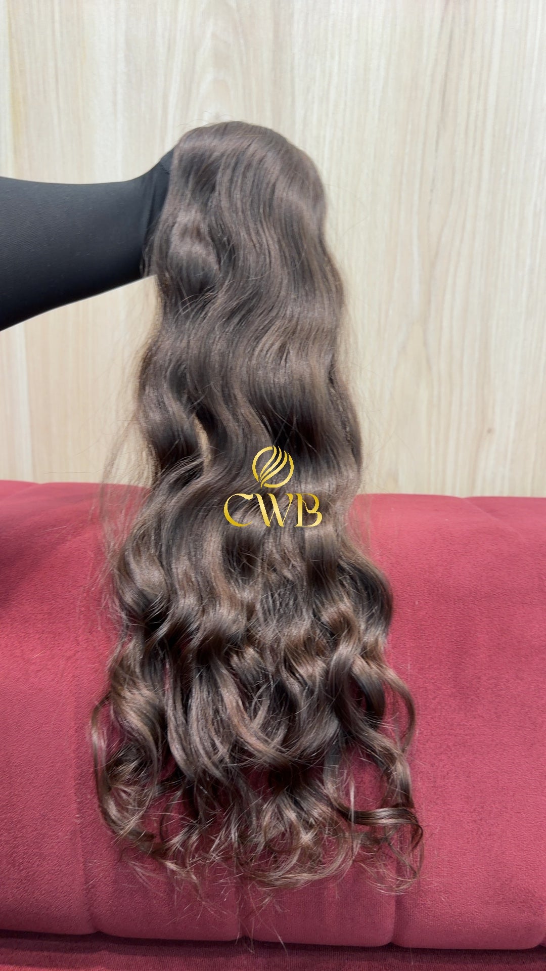 Cabelo Castanho Natural Claro 58cm 90g Brasileiro do Sul