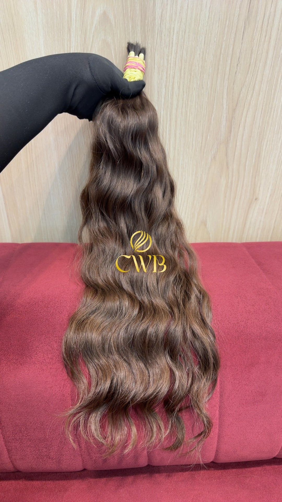 Cabelo Loiro Natural Escuro 57cm 116g Brasileiro do Sul