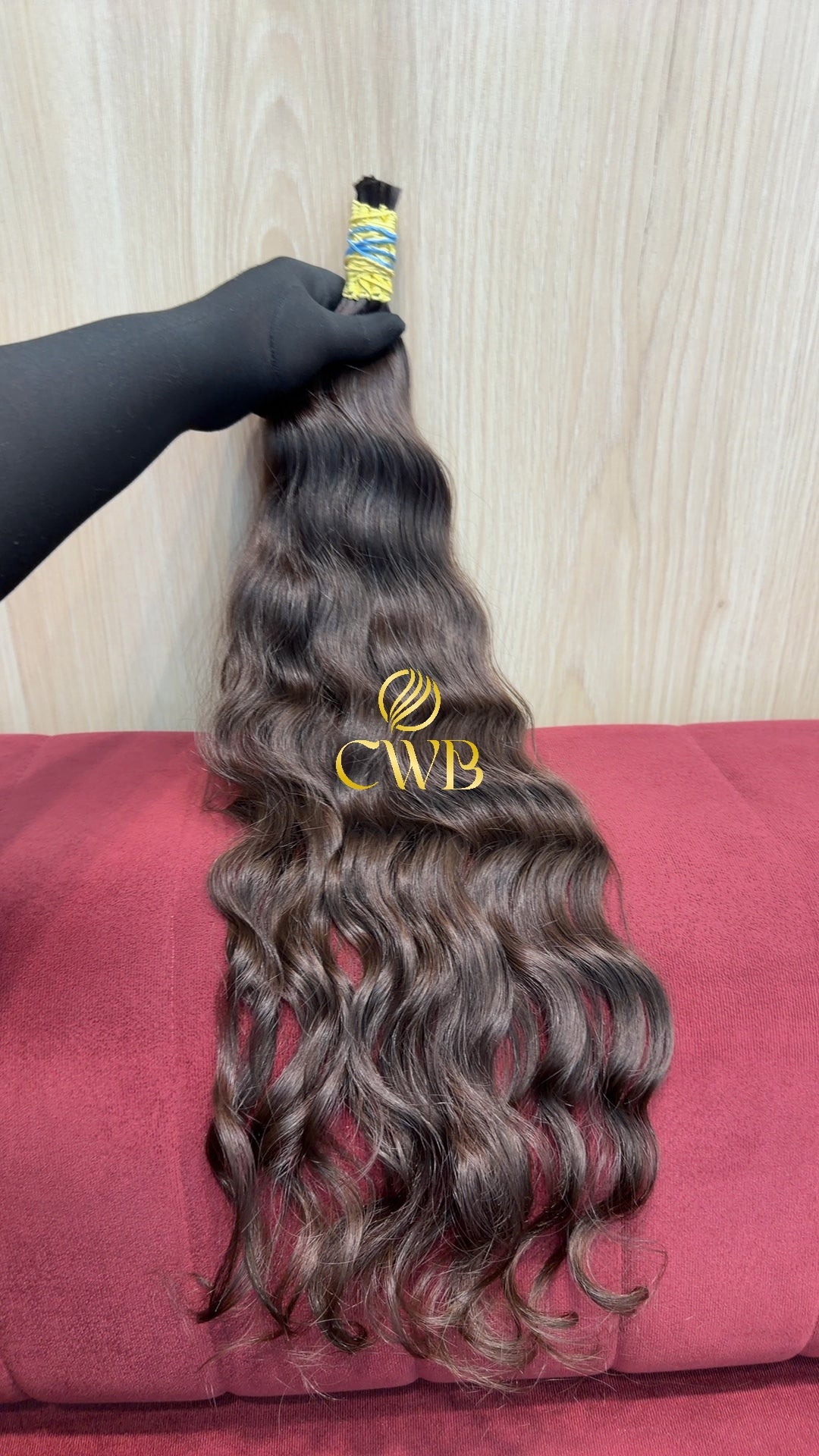 Cabelo Castanho Natural Claro 61cm 112g Brasileiro do Sul
