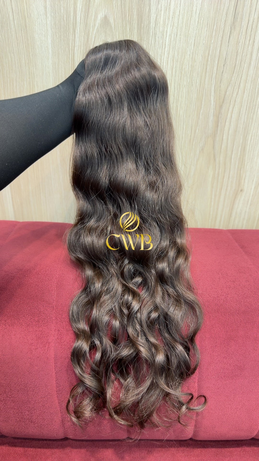 Cabelo Castanho Natural Claro 61cm 112g Brasileiro do Sul