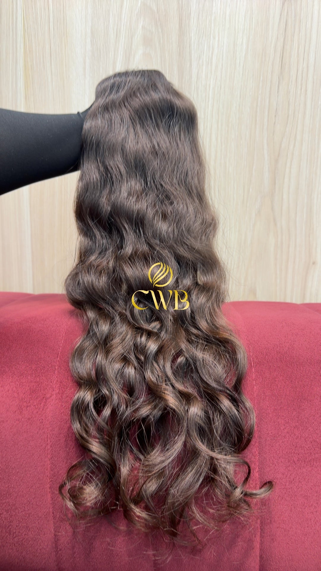 Cabelo Castanho Natural Claro 61cm 112g Brasileiro do Sul