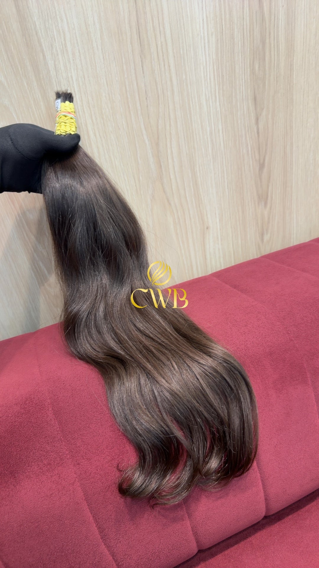 Cabelo Castanho Natural Claro 57cm 99g Brasileiro do Sul