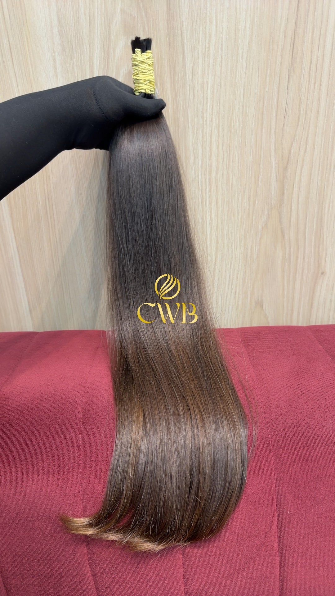 Cabelo Castanho Claro 62cm 107g Brasileiro do Sul