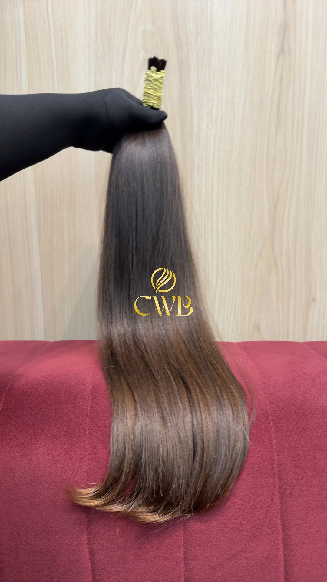 Cabelo Castanho Claro 62cm 107g Brasileiro do Sul