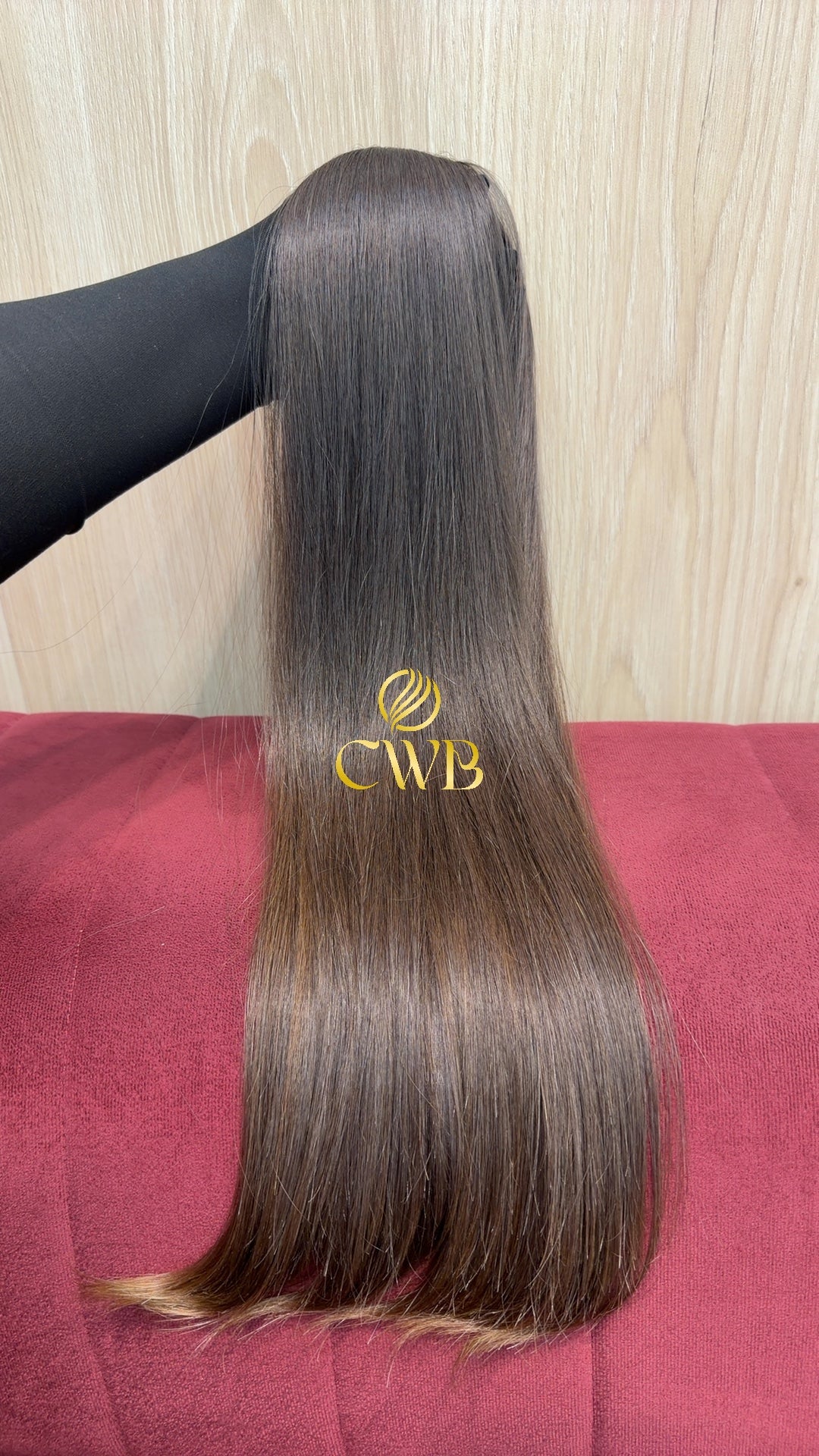 Cabelo Castanho Claro 62cm 107g Brasileiro do Sul
