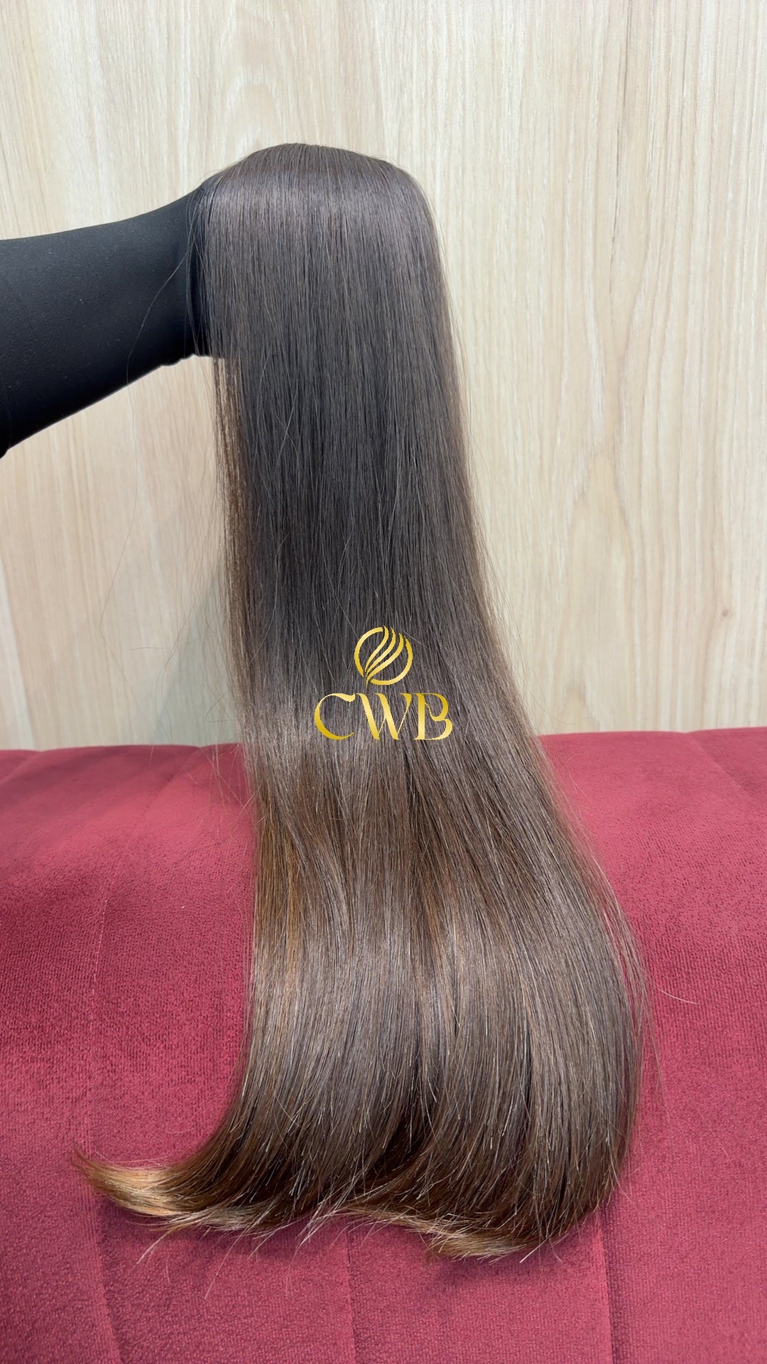 Cabelo Castanho Claro 62cm 107g Brasileiro do Sul