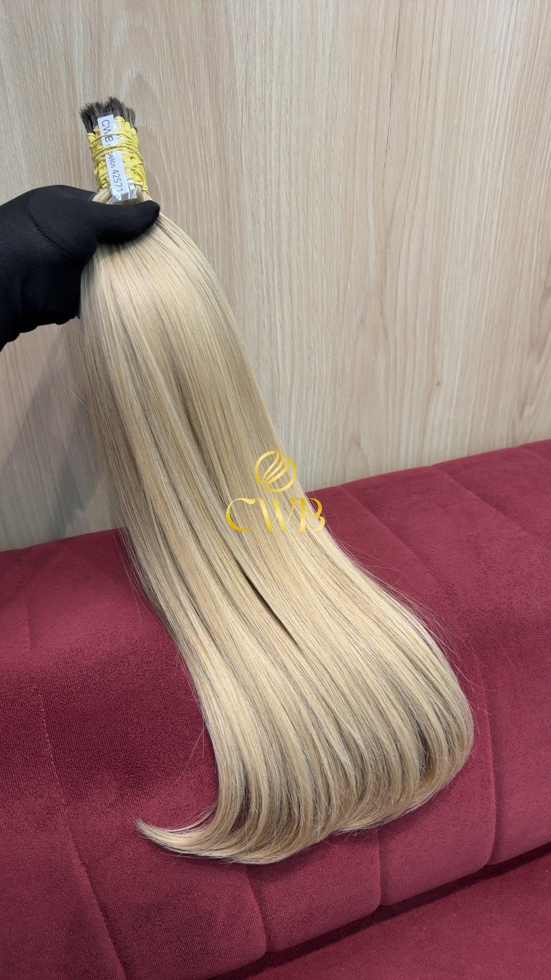 Cabelo Loiro Descolorido Mesclado 58cm 167g Brasileiro do Sul