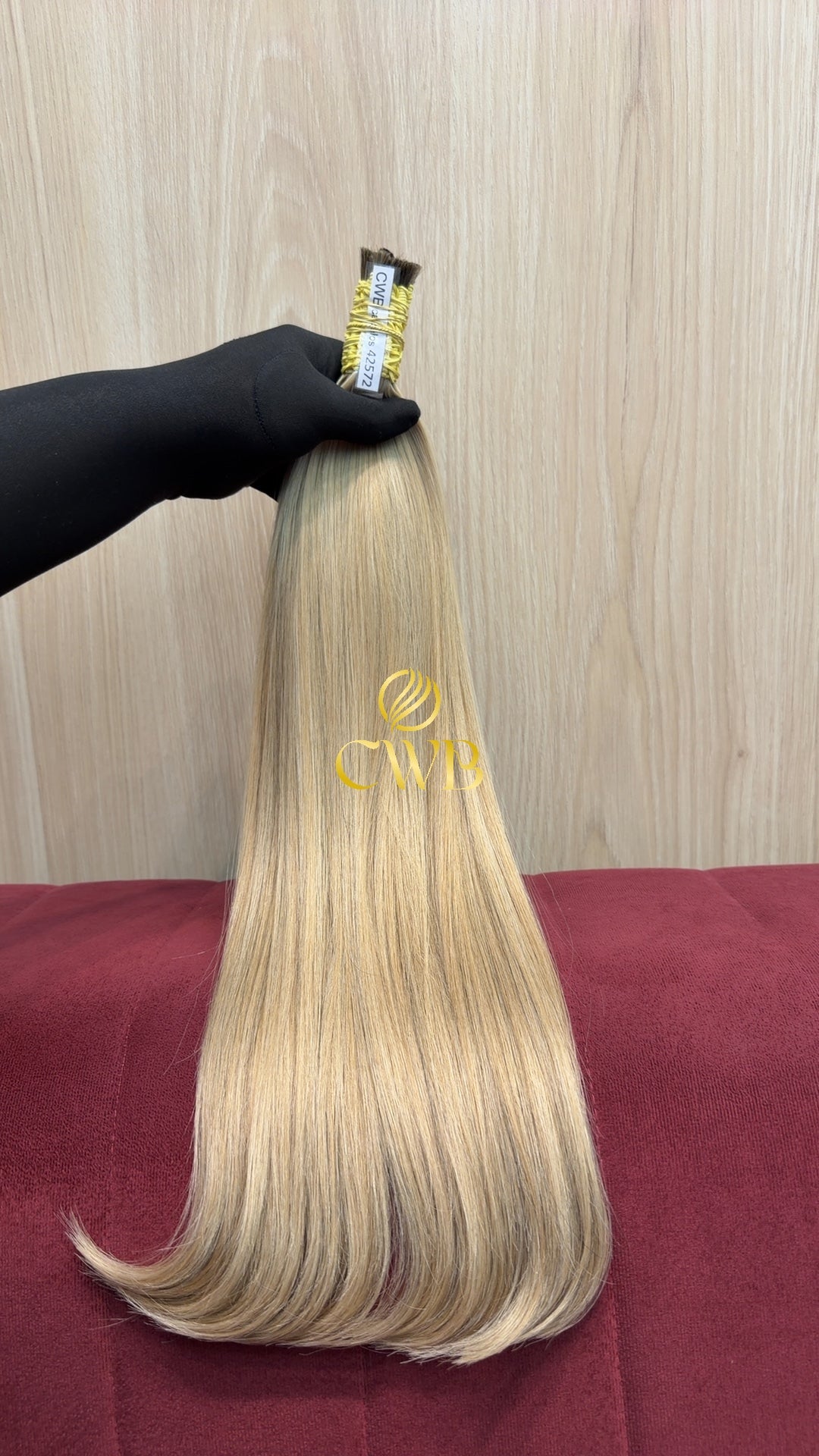 Cabelo Loiro Descolorido Mesclado 55cm 129g Brasileiro do Sul