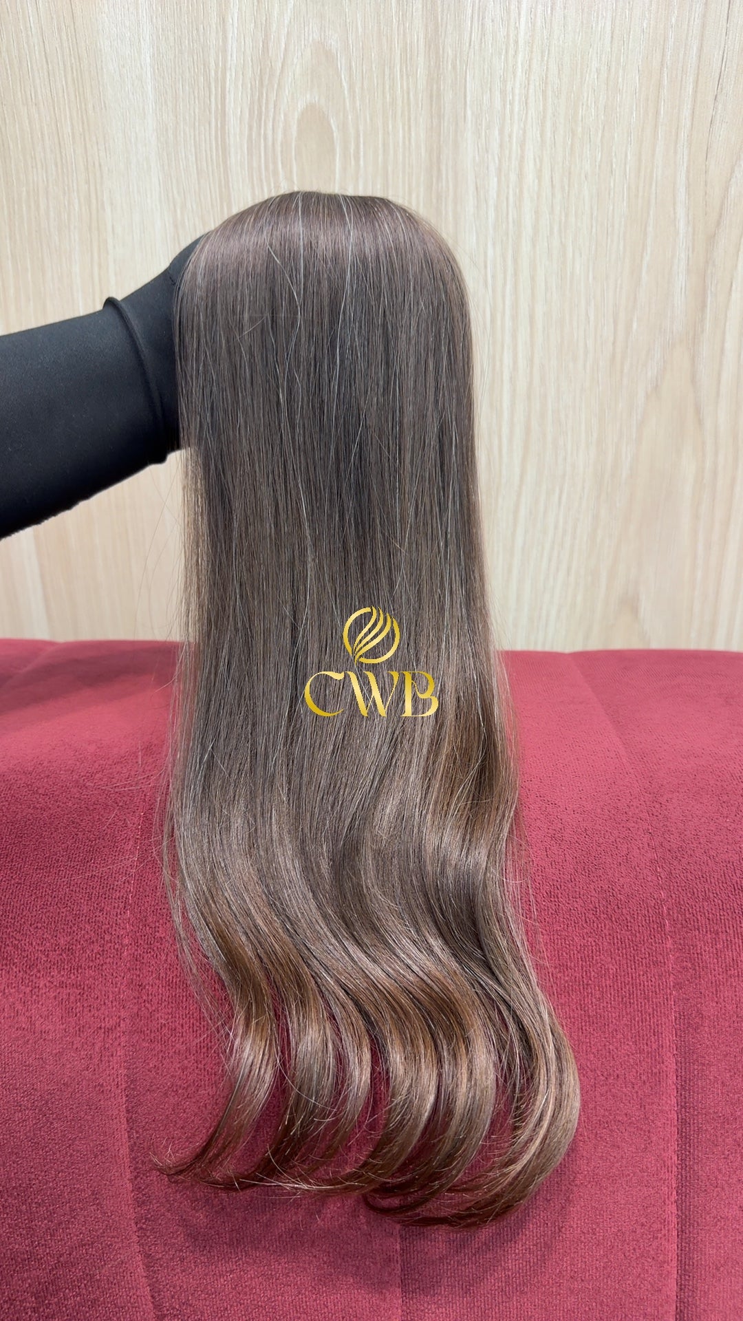 Cabelo Castanho Claro 50cm 43g Brasileiro do Sul