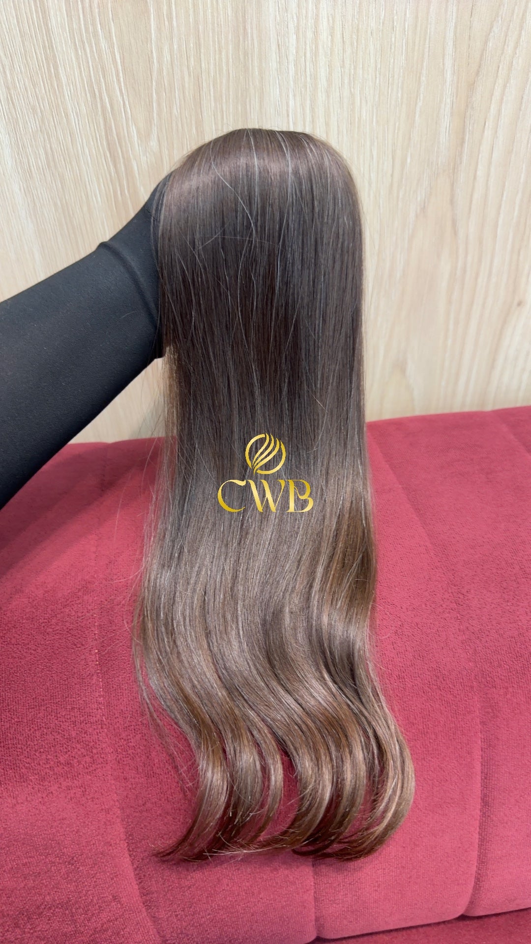 Cabelo Castanho Claro 50cm 43g Brasileiro do Sul