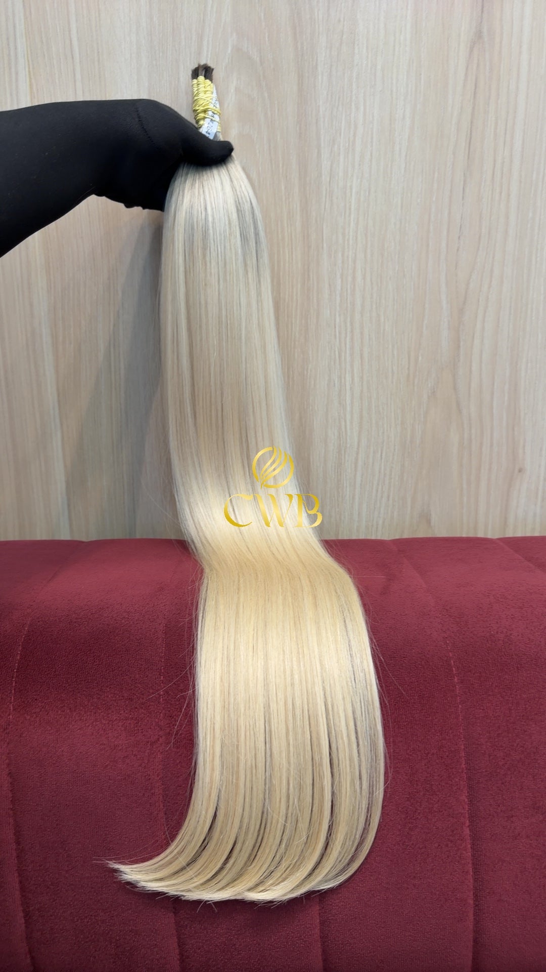Cabelo Loiro Descolorido Raiz Esfumada 76cm 88g Brasileiro do Sul