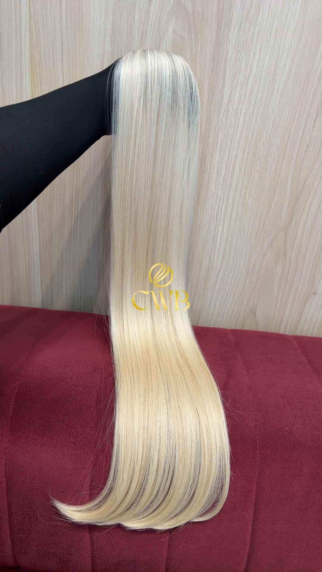 Cabelo Loiro Descolorido Raiz Esfumada 76cm 88g Brasileiro do Sul