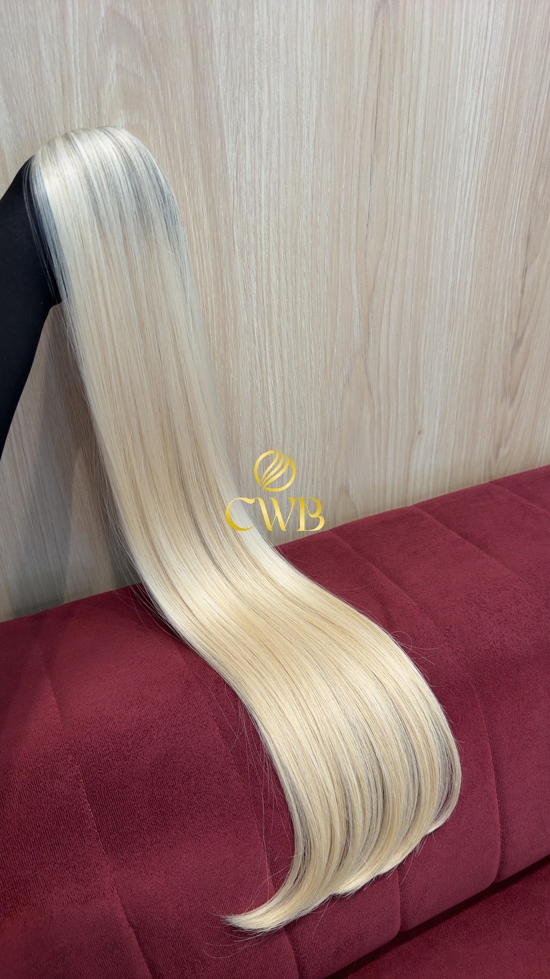 Cabelo Loiro Descolorido Raiz Esfumada 76cm 88g Brasileiro do Sul