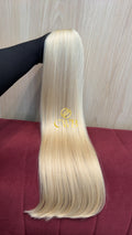 Cabelo Loiro Descolorido Raiz Esfumada 68cm 124g Brasileiro do Sul